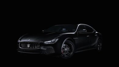 black luxury car